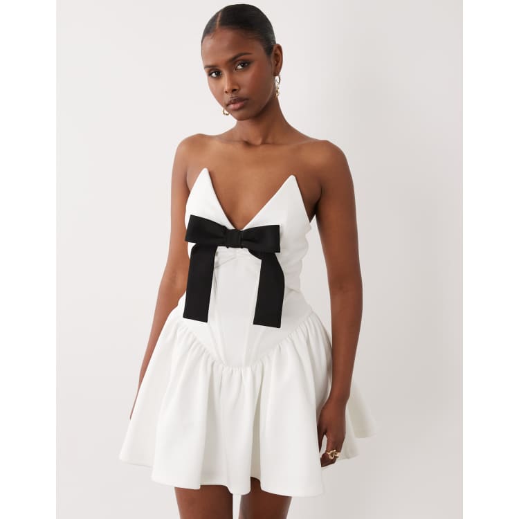 white velvet cocktail dress White Jacquard Maxi Dress - Strapless Maxi Dress - White Dress