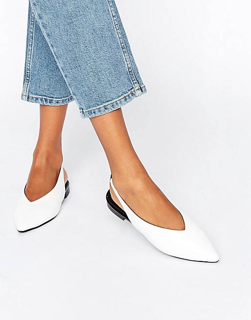 ASOS LYCHEE Slingback Pointed Ballet Flats