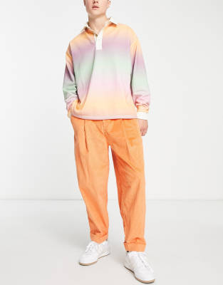 ASOS MADE IN KENYA balloon cord trousers in rust - ASOS Price Checker