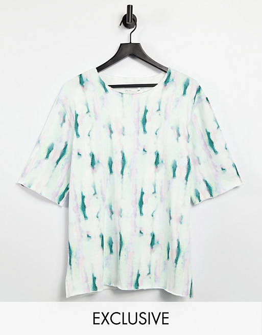 ASOS Made In Kenya – Batikfärgad t-shirt med avslappnad passform, del av set