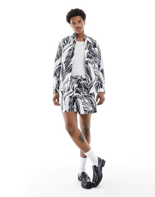 ASOS Made In Kenya - Overhemd met lange mouwen en palmenprint, 4 van 4