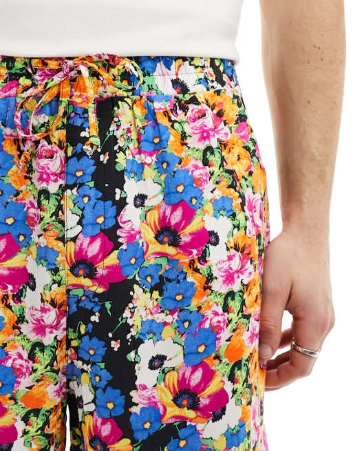 ASOS Made In Kenya - Pantaloncini squadrati con stampa a fiori, 2 di 5