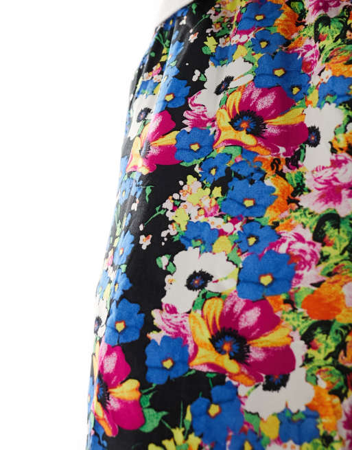 ASOS Made In Kenya - Pantaloncini squadrati con stampa a fiori, 5 di 5