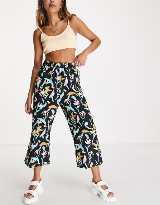 ASOS MADE IN KENYA pull on pants in falling flowers print