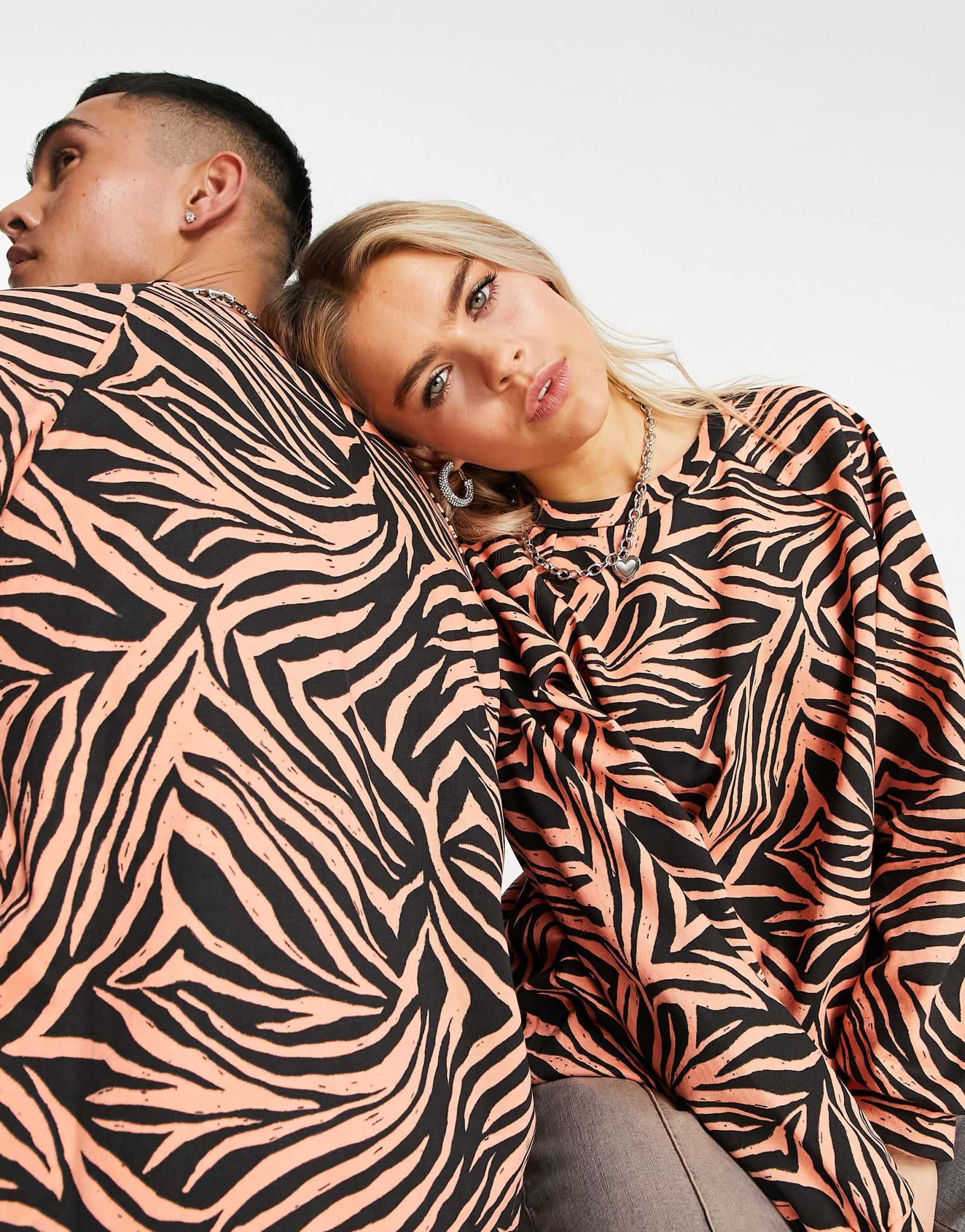 Мужская толстовка ASOS MADE IN KENYA с круглым вырезом и тигровым принтом в стиле унисекс