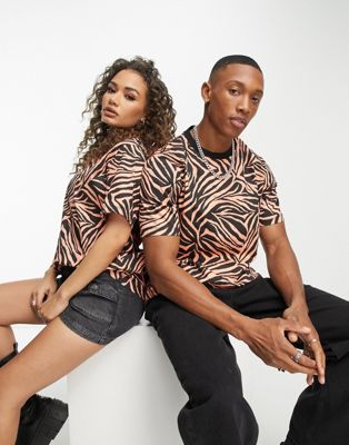 ASOS MADE IN KENYA unisex t-shirt in tiger print