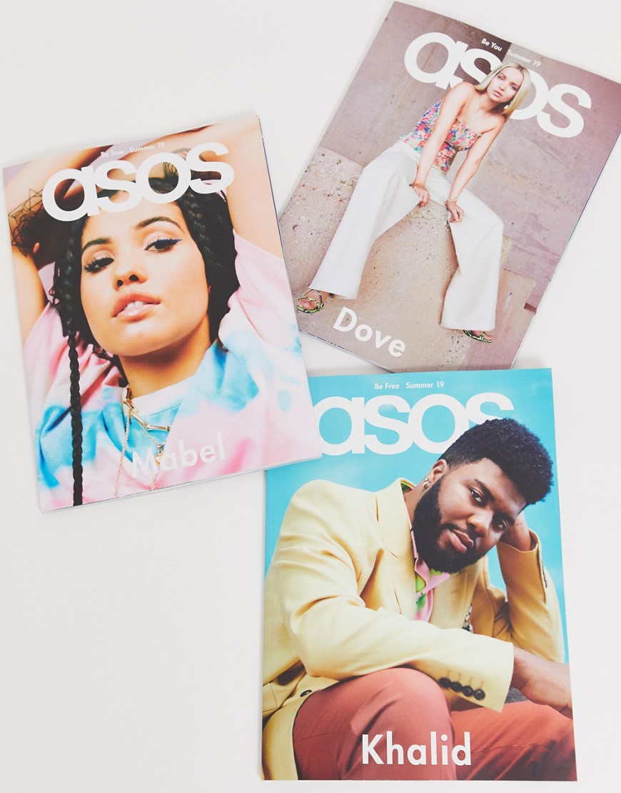 Asos Design - Asos magazine (edizione inglese) estate 19 con mabel + khalid + dove cameron-multicolore
