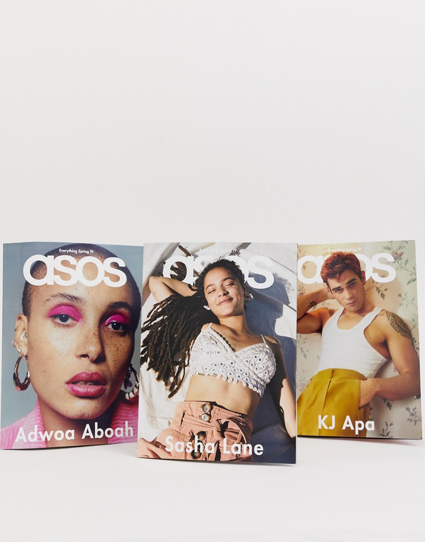 ASOS Magazine (edizione inglese) Primavera 19 con Adwoa Aboah Sasha Lane e KJ Apa-Multicolore