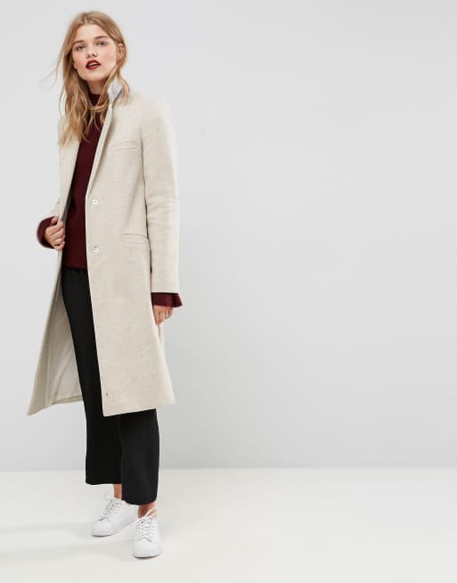 ASOS - Manteau slim en laine mélangée, 4 de 4