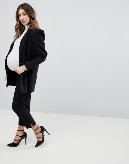 ASOS MATERNITY High Waist Tapered Pants