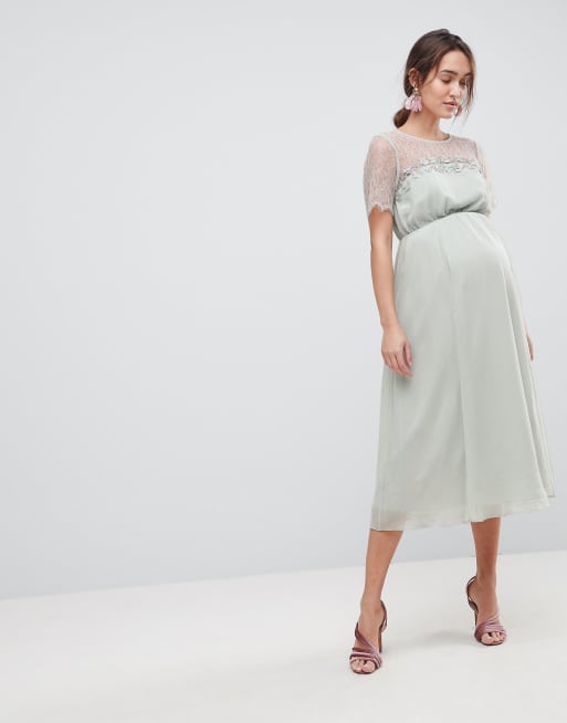 Asos maternity clearance midi dress