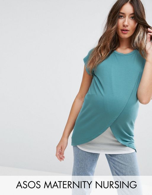 ASOS maternity/breastfeeding top