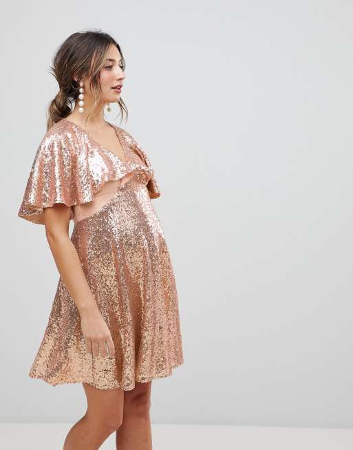 Asos maternity sequin dress on sale