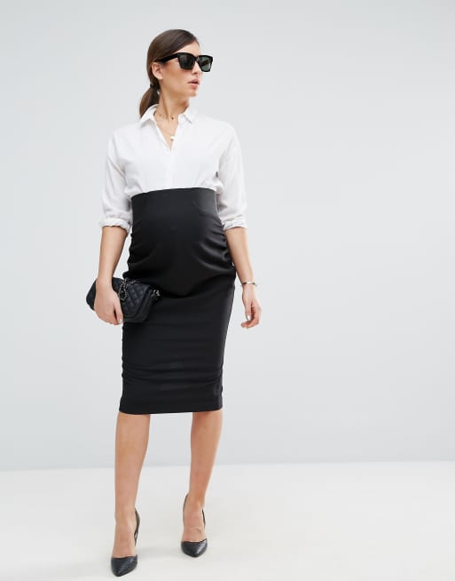 Workwear store black skirt