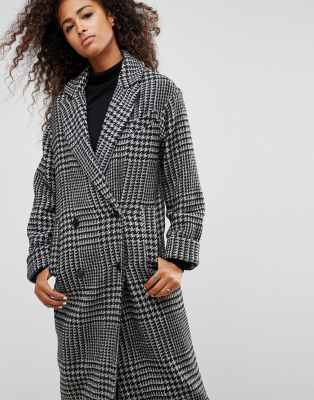 maxi check coat