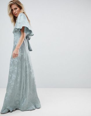 floaty maxi dress with sleeves