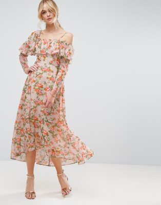 asos maxi floral dress