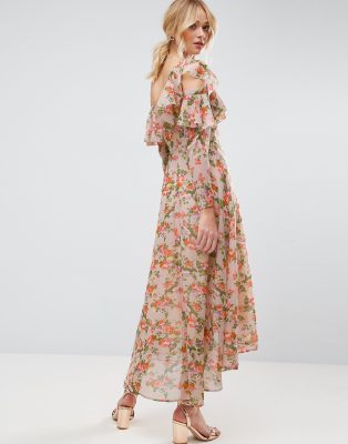 asos maxi floral dress