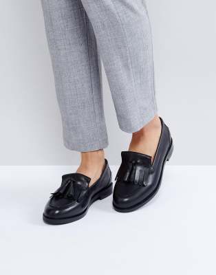 asos leather loafers