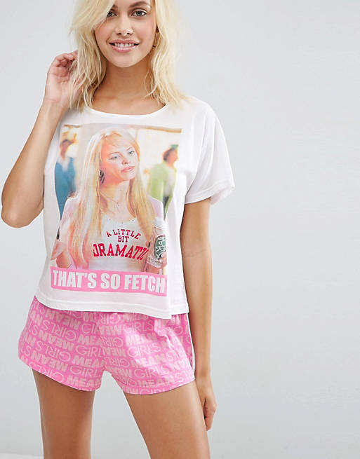 ASOS Mean Girls Thats So Fetch Short And Tee Pajama Set