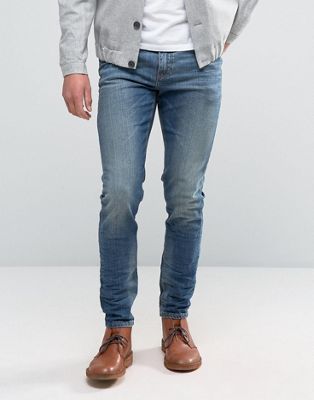 ASOS – Mellanblå skinny jeans i 12,5-unsdenim
