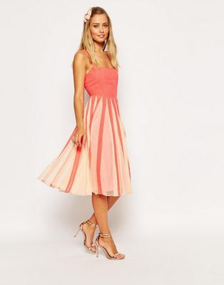 asos fit and flare midi dress
