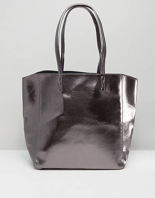 ASOS Metallic Tote Shopper Bag