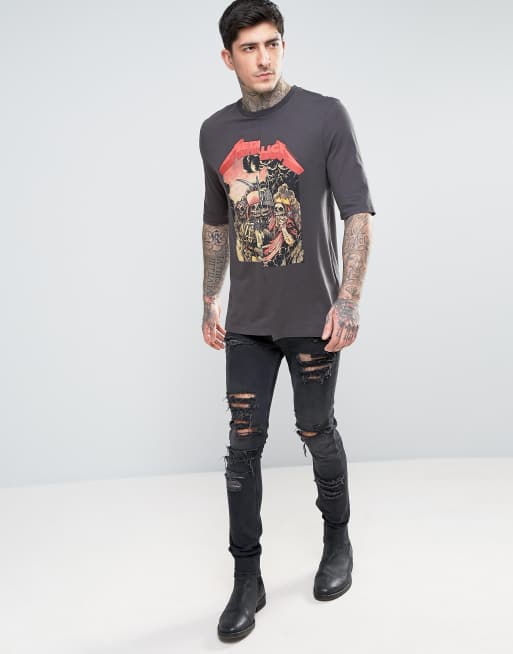 Metallica t hotsell shirt asos