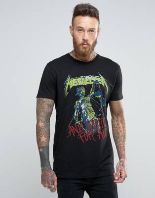 ASOS Metallica Sleeveless Band T-Shirt With Burnout And Print