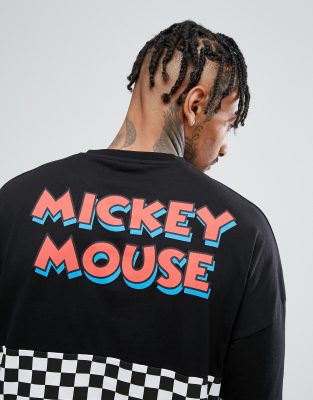 checkerboard mickey mouse shirt