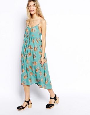 ASOS Midi Dress In Pineapple Print | ASOS