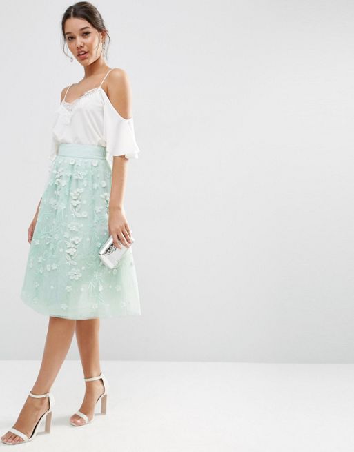 ASOS | ASOS Midi Embellished Prom Skirt