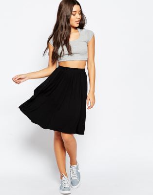 midi skater skirt