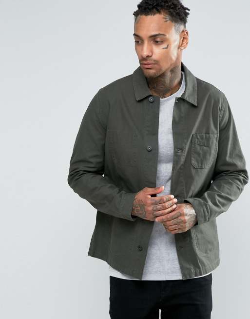 ASOS Military Style Jacket In Khaki | ASOS