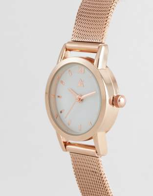 mini rose gold watch