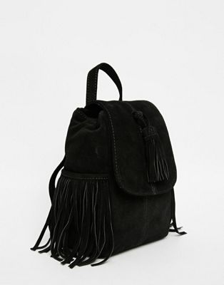 black tassel backpack