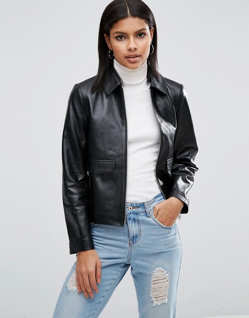 ASOS | ASOS Minimal Leather Jacket
