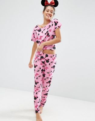 ASOS | ASOS Minnie Mouse Pink Tee & Legging Pajama Set