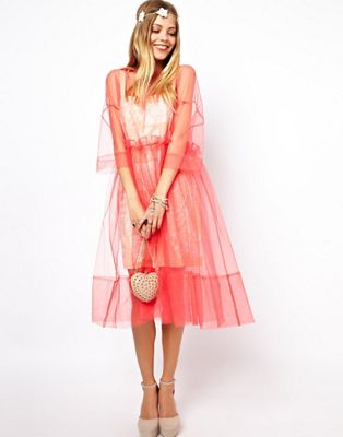 molly goddard pink dress