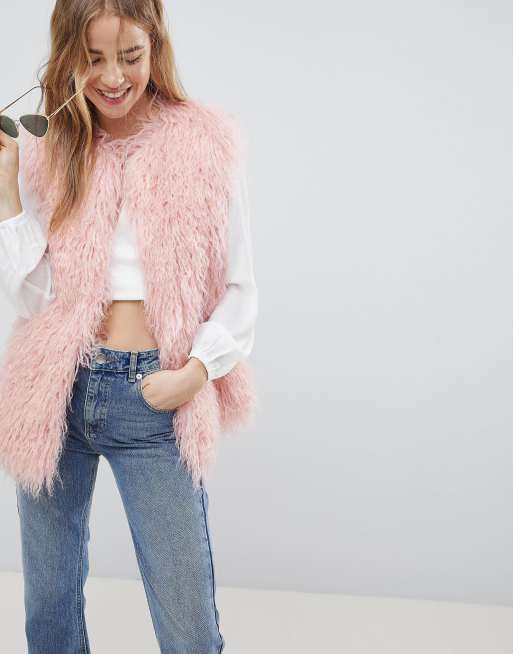 Asos faux fur outlet vest