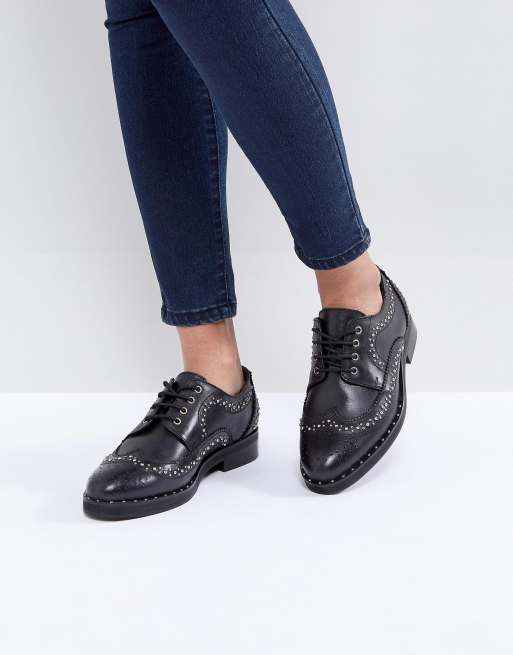 asos silver flat shoes