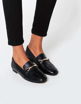 asos leather loafers