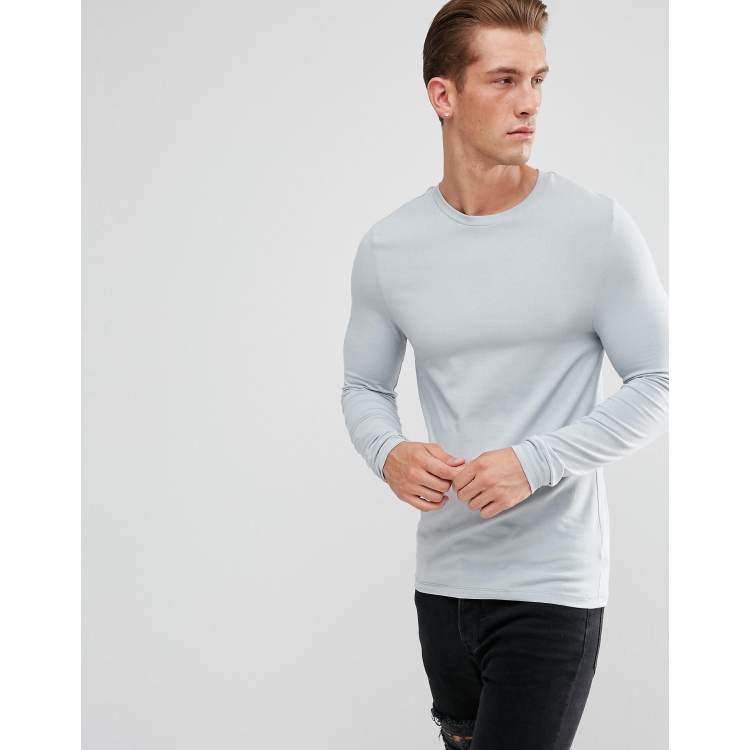 ASOS Design Muscle Fit Long Sleeve T-Shirt