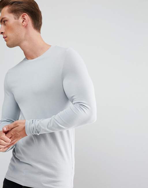 Asos muscle best sale fit long sleeve