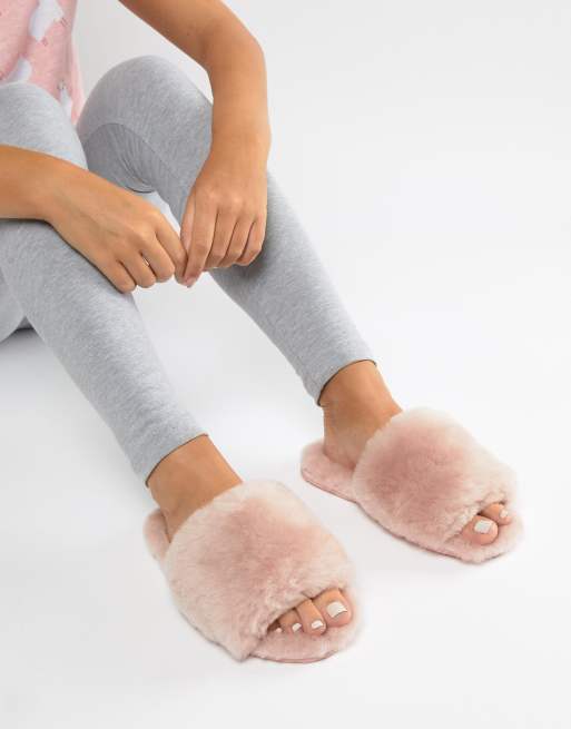 Sheepskin best sale slippers asos