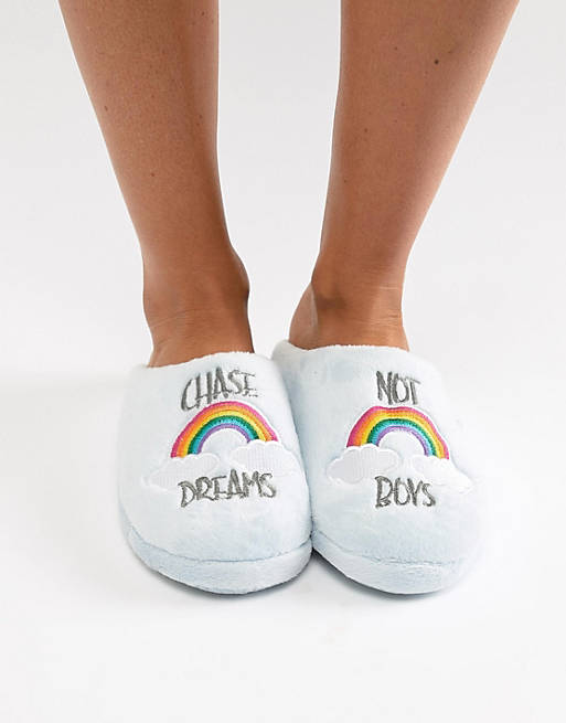 ASOS NOT BOYS Chase Dreams Slippers
