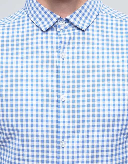 ASOS – Obcisła elegancka koszula w kratkę vichy, 2 z 4