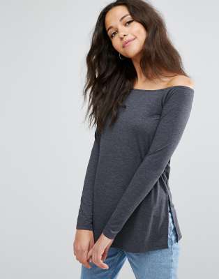 slouchy off shoulder top