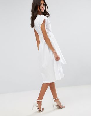 asos cotton midi dress