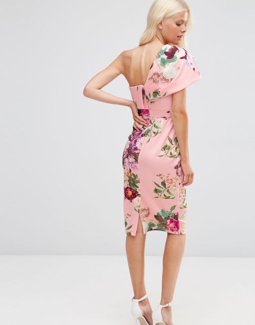 Asos floral 2024 scuba dress